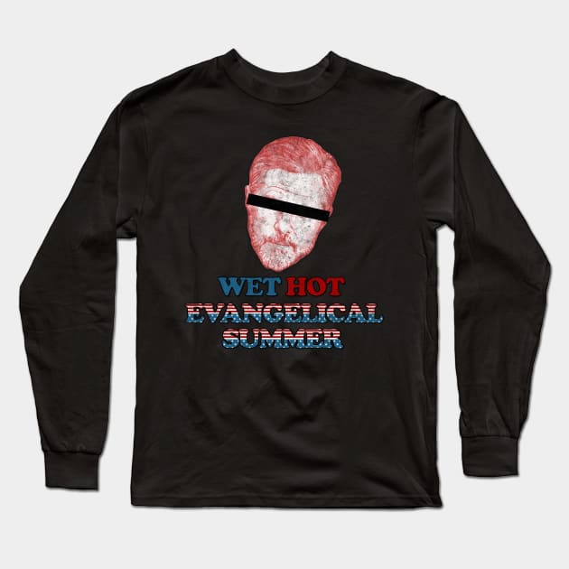 Wet Hot Evangelical Summer barred Long Sleeve T-Shirt by karutees